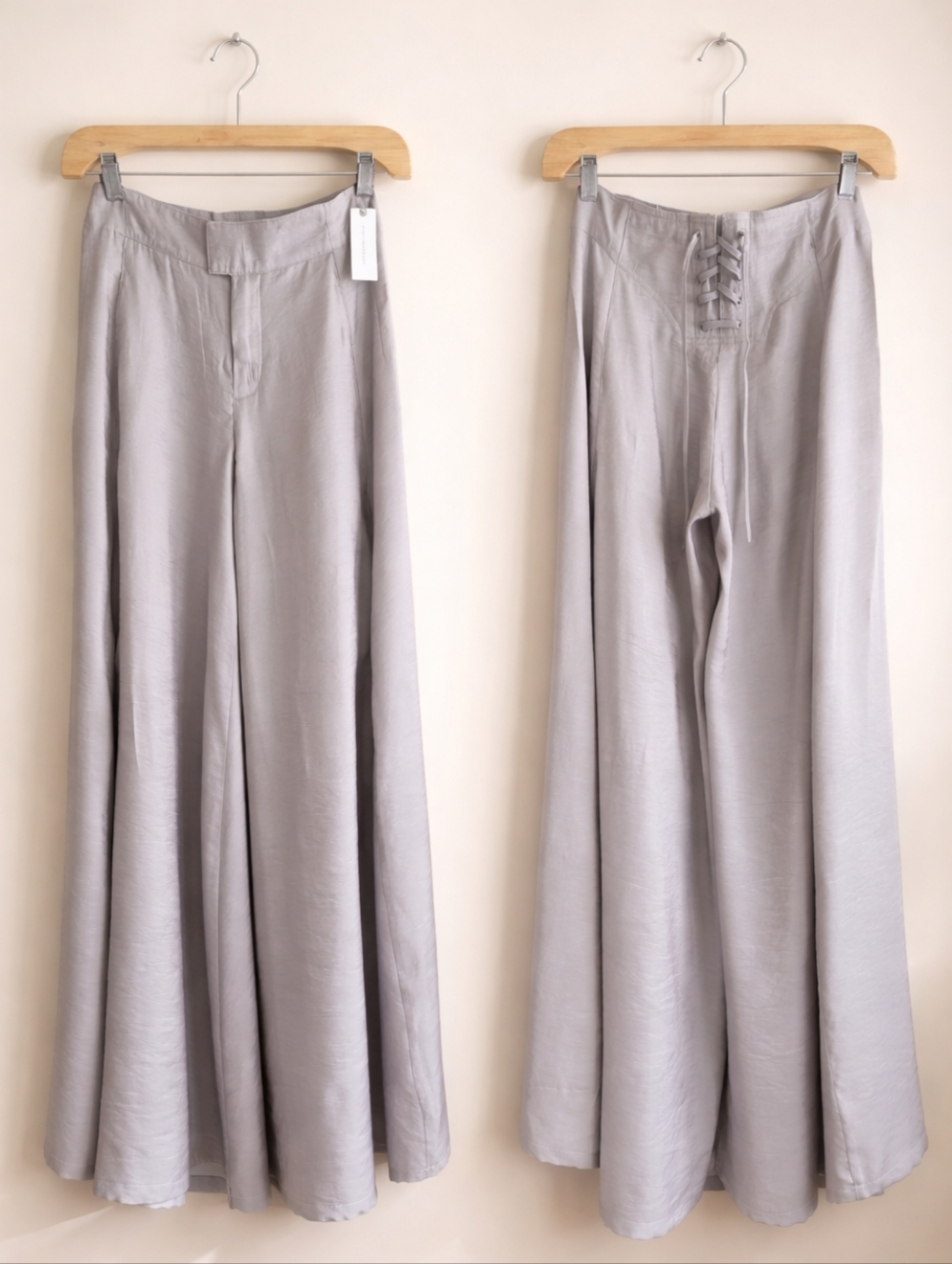PILCRO

Skirty Wide-Leg Trousers - Taupe